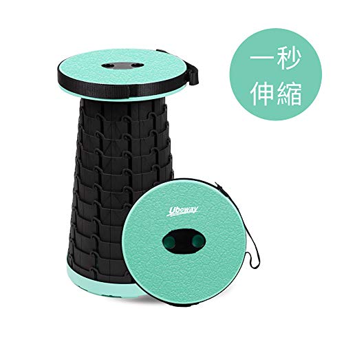 Uboway アウトドアチェア 折りたたみ 超軽量 耐荷重 150kg 高度調節可能 1秒で開閉可能 コンパクト イス 椅子 シアン