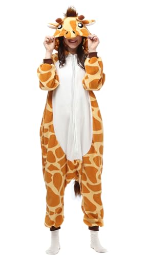 shelovely Combinaison Pyjamas Onesies Unisexe Adulte Animal Cosplay Deguisement Kigurumi Halloween Costume Femme Homme