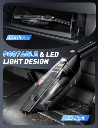 Image of Gxzsk Handheld Vacuum Cordless, Rechargeable Car Vacuum, Hand Vacuum