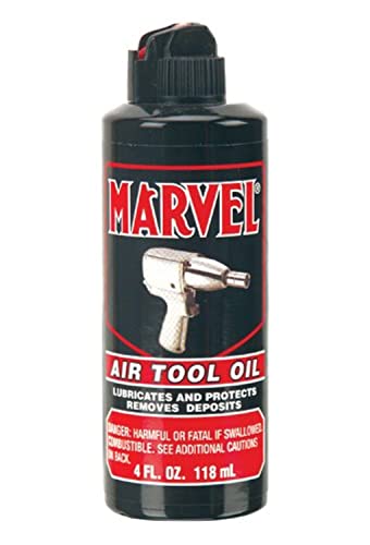 Marvel Air Tool Oil MM080R - 4 oz. Black Bottle