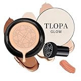 Foundation Cushion, 2026 New Mushroom Head Air Cushion CC Cream, Foundation, BB Cream for Women, Moisturizing Concealer Brighten Long-Lasting for All Skin Types (Brunet Brown)