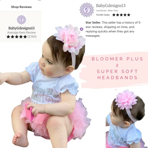 Baby Girl Pink Tutu Soft and Fluffy - Baby Girl Tutu Skirt with Diaper Cover - Infant Tutu with 2 Headbands - Tutus for Girls2