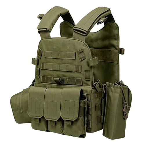 Gilet de sécurité airsoft réglable avec plusieurs poches pour paintball et cosplay