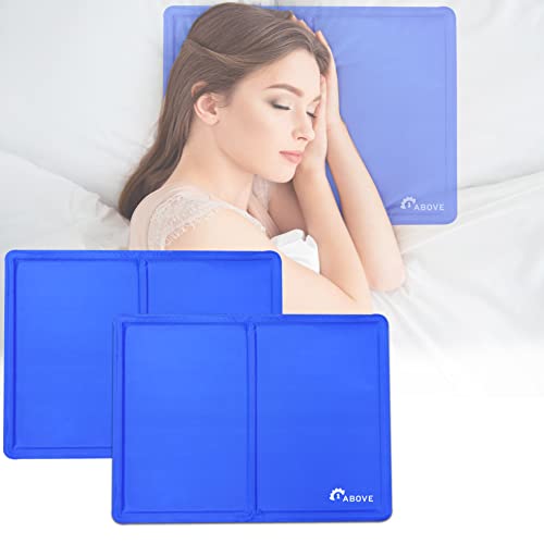 1ABOVE 2 Pack Cooling Gel Pillow | Multipurpose Pads | Reusable Cooling Pads | Dissipates Heat | Perfect Solution for Humid Summer Nights Hot Flushes Also Improving Quality of Sleep