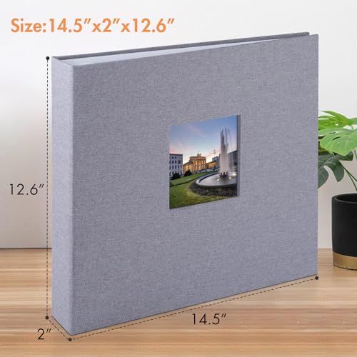 1DOT2 12x12 Inch 3 Ring DIY Scrapbook Photo Album, Gray by 1DOT2 - Used condition - Image 6