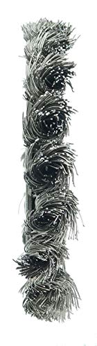Image of Weiler 08254 3 inch Standard Twist Knot Wire Wheel, .0118 inch Stainless Steel Fill, 1 /2 inch-3 /8 inch Arbor Hole, Made in The USA (Pack of 10)