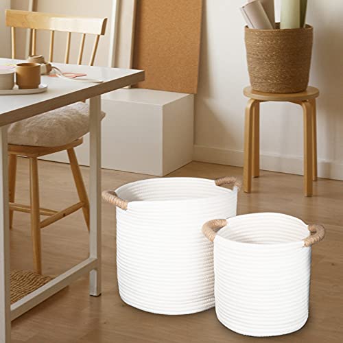 minchen 2er Set Aufbewahrungskorb - Aufbewahrung und Organisation für den Flur, das Bad, Schlaf- und Wohnzimmer oder als Spielzeug Organizer im Kinderzimmer