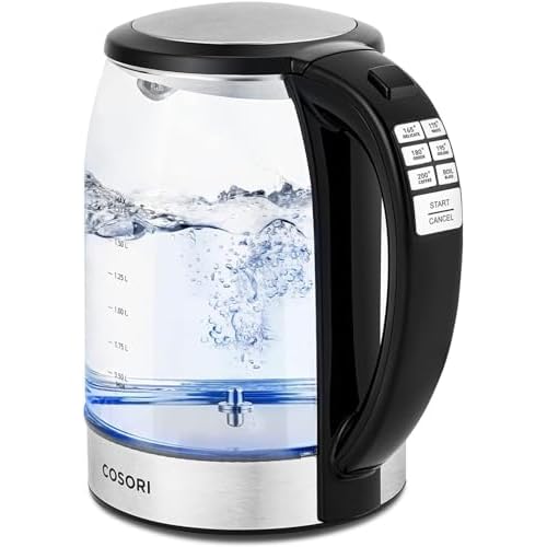 Cosori Electric Kettle Temperature Control with 6 Presets, 60min Keep Warm 1.7L Electric Tea Kettle & Hot Water Boiler, 304...