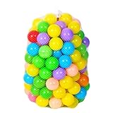 KITANDOVE 60 Piezas Pelota Oceánica para Niños Bolas Redondas Divertidas Piscina De Bolas Bolas De Mar Niños Piscina Océano Bolas Bola De Casa De Juegos para Niños Juguete El Plastico