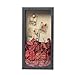 Increased Fire Shadow Box Frame 5x10 Shadow Box Display Case with Linen Back of Awards Memorabilia Flower, Pictures, Keepsakes、Bouquet、Medals and More Photos Memory Box Long Skinny Black