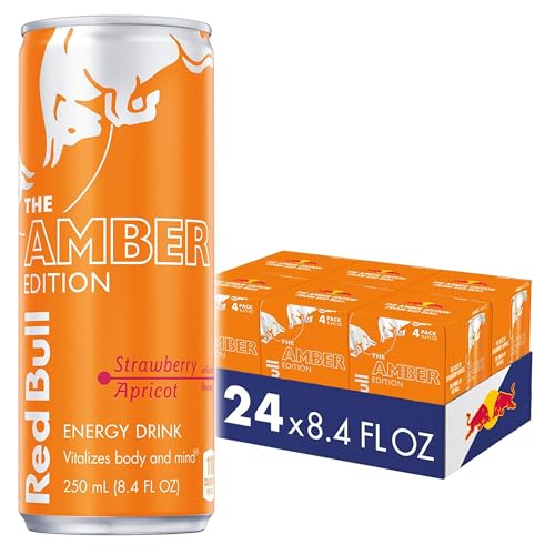 Red Bull Energy Drink, Strawberry Apricot, Amber Edition