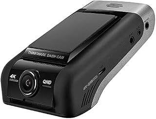 Thinkware U1000 Dash Cam -4K UHD 2160p Front Car Dash Camera with Built-in Wi-Fi & GPS, Super Night Vision & Hardwire Lead For Battery Safe Parking Mode -Includes 32GB SD Card - Android/iOS Cloud App