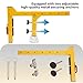 Medium-Sized Reusable Anchor Buckle Tool,Anchor Clip - For hanging items; Non-penetrating Rail Anchor Clip, Adjustable Width Portable Anchor, Drill-free Roof Anchor, Reusable Anchor Clip Tool