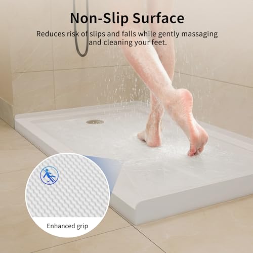 Image of DeerValley 60 inchL X 36 inchW Left Drain Shower Base in White