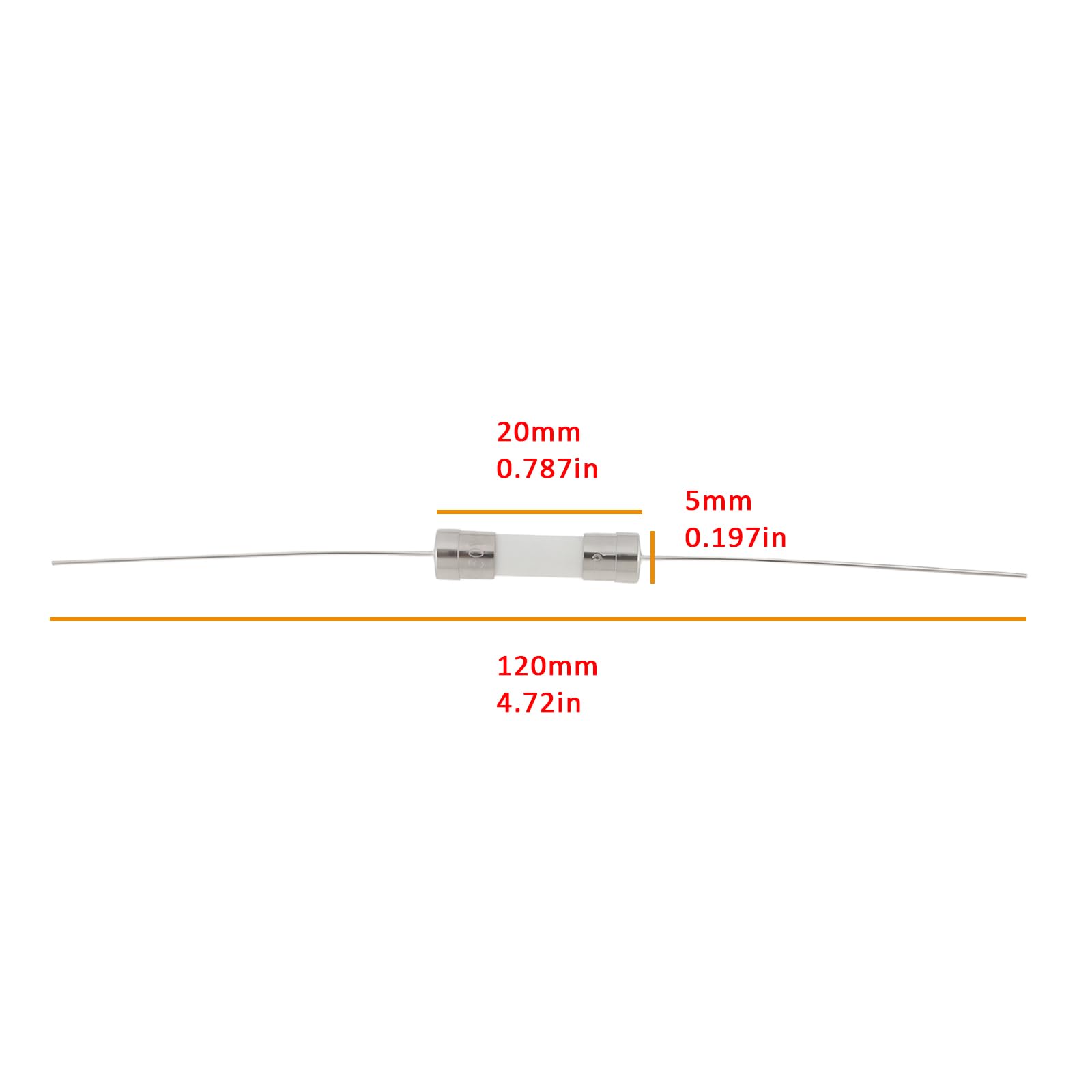 Create idea 10pcs Slow-Blow Glass Tube Cartridge Fuse 4A 250VAC Radial Leaded for Control Boards Motor Drivers - Image 4