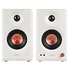 Edifier MR3 Powered Studio Monitor Speakers, Hi-Res Audio Certified Bluetooth V5.4 Active Bookshelf Loudspeakers, 2.0 Computer Speaker with Headphone Output RCA AUX Balanced TRS Input (White)