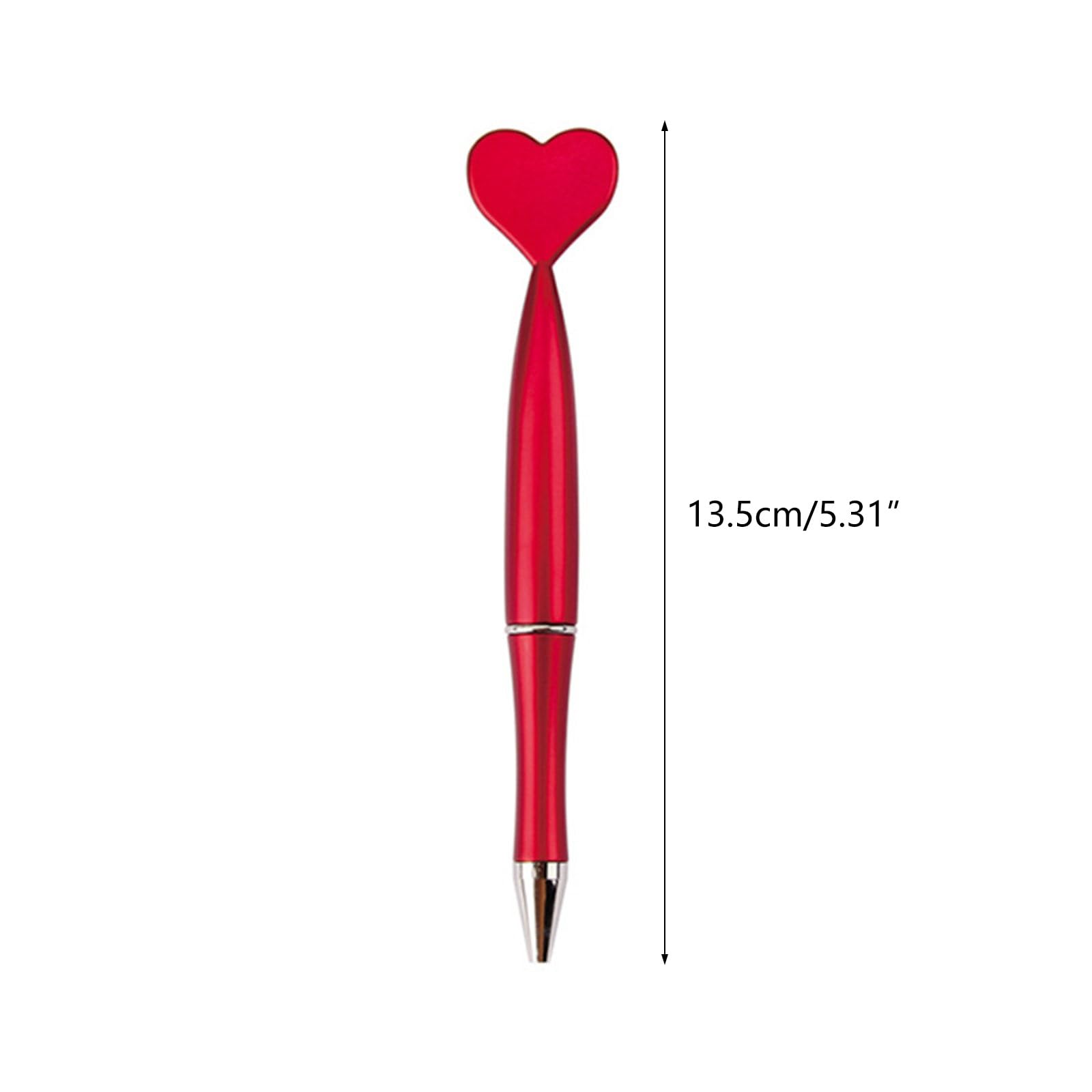 6X Valentines Day Heart Shaped Ballpoint Pens Ballpoint Pen with Black for Office School Classroom Supplies 6 Pcs — view 4