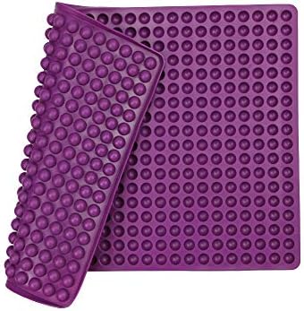 Silicone Baking Mat Cooking Sheets,Baking Molds,For Pets Non-stick, Fat Reducing Mats for Healthy Cooking 11.5 16 in (Purple-0.47 in)
