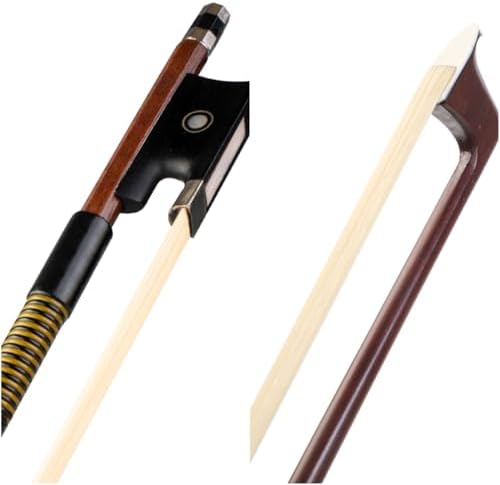Violin Bow 4/4 Brazilwood Bow for Violin Octagonal Stick Ebony Frog with Mongolian Horse Hair