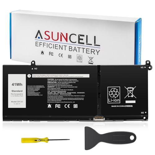 Image of G91J0 41Wh Battery Replacement for Dell Latitude 3320 3330 3420 3520 Inspiron 3510 3511 3515 3525 3530 5310 5410 5418 5510 5515 5518 14 Plus 7420 7415 2-in-1 Vostro 5620 5625 V6W33 TN70C 11.25V