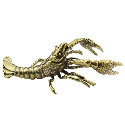 Lobster Figurine Lq Industrial Bass Lobster Ornament Sculpture Feng Shui Statue Wealth Good Luck Sculpture Archaize Artware Chinese Tea Pet Article Decoration #TOP3