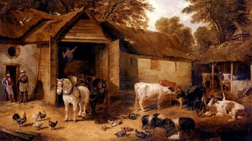 Cuadro en Lienzo il cortile Combate Paredes Vacías en Oficinas John Frederick Herring Jr.