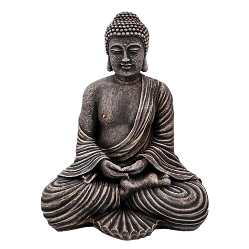 gartendekoparadies.de Buddha Statue in antiker Farbgebung,...