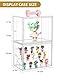 LXLXXL Acrylic Display Case for Collectibles 3 Layer Adjustable Figure Display Case with Magnetic Door Clear Stackable Display Box for Figures Showcase 2Pack