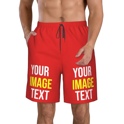 Custom Shorts for Men Your Design Here Custom Men'S Swim Trunks Personalized Shorts for Men Beach Swim Shorts3