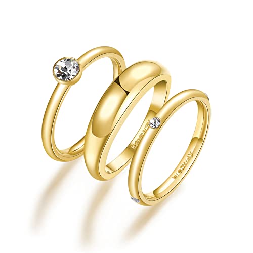Bague femme Brosway Symphonia en acier et cristaux, le cadeau idéal taille 18
