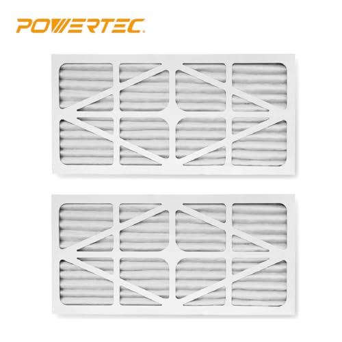 POWERTEC 5 Micron Outer Air Filters for WEN 3417 Filter Replacement & WEN 1044 1270 CFM Wood Shop Air Filtration Systems (3415/3416/AF1270), POWERTEC AF1045/AF1044, 2PK (75020-P2) by POWERTEC - Image 2