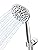 Coenna 6 Functions Shower Head with handheld, High Pressure Shower Head Bathroom Set with Stainless Steel Hose Adjustable Bracket (Chrome)