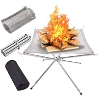 Amazon | 焚火台 折りたたみ式 たき火台 ステンレス304 焚き火グリル