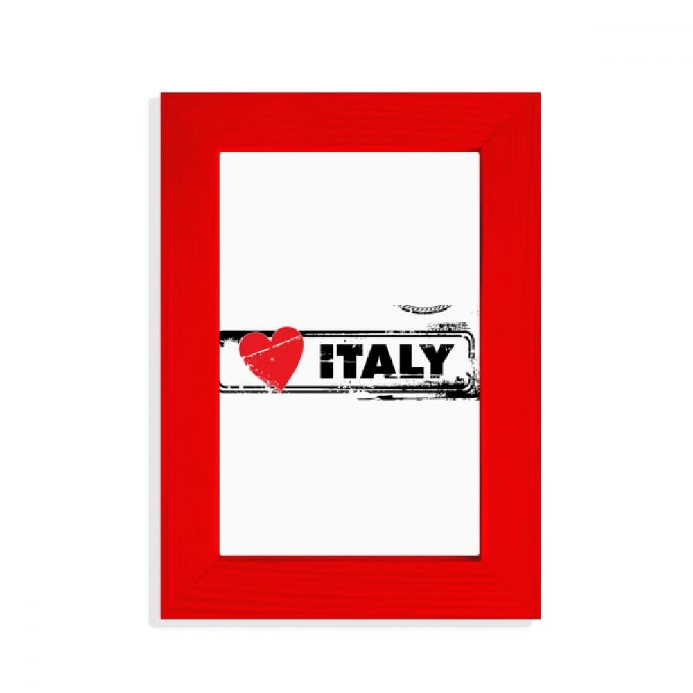Cadre photo I Love Italy rouge le témoin de vos plus belles émotions