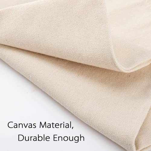 Pacote com 4, 17 × 35 cm, bolsa de lona para dinheiro com fecho de cordão - Saco de transporte de si