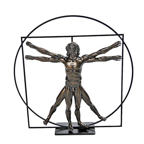 Statuette de Collection Léonard de Vinci - l'homme de Vitruve