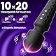 Gobeken Vibrator Vibration für frauen, Dildo mit 10 Vibrationsintensitäten, Sex spielzeug für die frau paare 20 Vibrationsfrequenzen, Vibratorensets für frauen klitoris Massagestab, Massage Schwarz