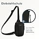 LARKSON Brusttasche Herren & Damen Schwarz - Nils - Anti Diebstahl Umhängetasche für Reise, Festival, City - Kleine Crossbody Bag mit Platz für Handy, Schlüssel, Geldbörse