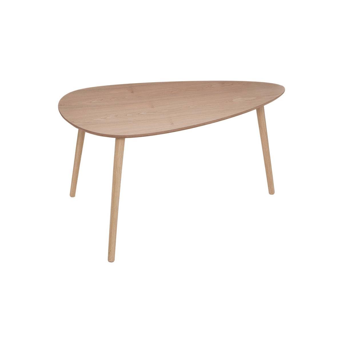 Lot de 2 Tables à café gigogne en Bois Clair et Pieds Bois Naturel - Atmosphera