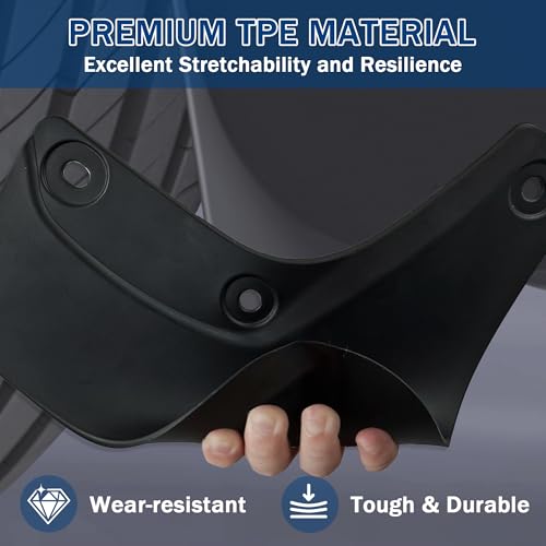 Image of 2025 Upgraded Mud Flaps for Tesla Model 3 Highland (2024 & 2025) - No Drilling, Easy Install Splash Guards - All-Weather Fenders for Tesla Model 3 Accessories