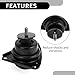 Partuto Engine Motor Mount No.218100Q000 - Car Right Engine Mounting - for Kia Forte 2.0L for Manual Trans 2010-2013 1Pc