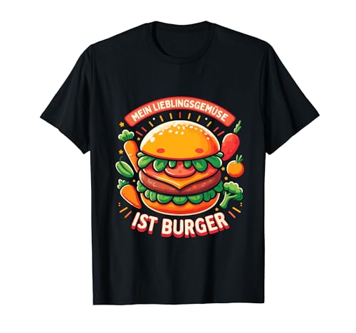 Burger Fast Food Lustig Burger Liebhaber T-Shirt