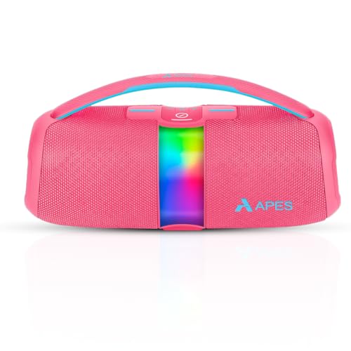 Image of APES BlastOutdoor Bluetooth Party Speaker, 8Hrs Playtime, Dynamic RGB LED's, 40W Speaker (Red)