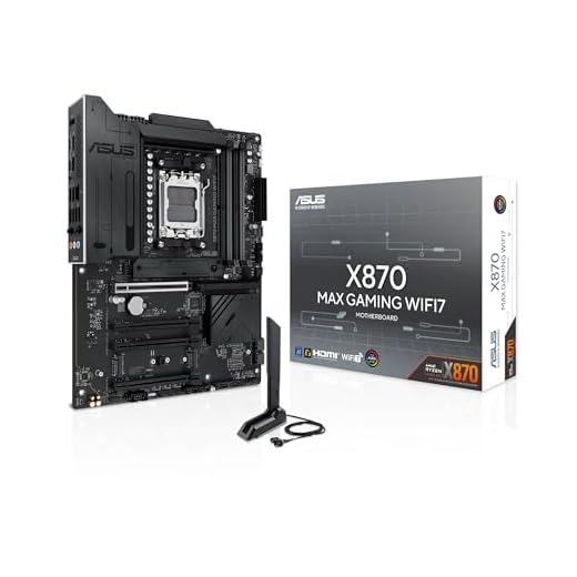 ASUS X870 MAX GAMING WIFI7, Scheda Madre AMD ATX, 12+2+1 Stadi di Alimentazione, Slot DDR5, Tre Slot M.2, PCIe 5.0, WiFi 7 con Q-Antenna, Ethernet Realtek 2,5Gb, HDMI, USB4 con USB-C, Aura Sync