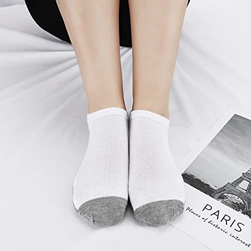 BOOPH 12 Pairs Kids Ankle Socks Boys Girls Low Cut Half Cushion Athletic Socks2