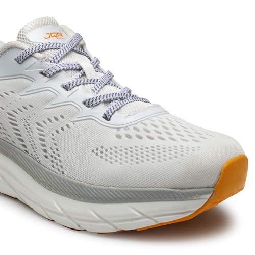Image of JQR Atlanta Men's Sports Running Shoes Knitting Upper Lace Up Design Soft Cushioned Memory Foam Insole Extra Grip Anti Skid Comfortable Lightweight Durable for Gym, Walking, Jogging & Everyday