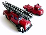  Magirus-Deutz Saturn und Opel Blitz. 2 Feuerwehr Leiterwagen