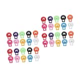 Tofficu 2 Juegos Hebilla De Resorte Titulares De Cordones Titulares De Cordón Hebilla Combinada Hebilla De Cuerda De Viento Sujetadores De Resorte Hebilla Fija El Plastico 20 Piezas * 2