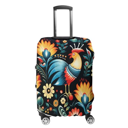 Carry on Luggage Cover Polish Folk Art Pattern Suitcase Covers for Luggages Tsa Approved Travel Luggage Sleeve Protector Elastic Suitcase Protector Anti-Scratch Washable Fits 19-30 Inch Case -XL4