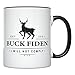 YouNique Designs Buck Fiden Coffee Mug, 11 Oz, Republican Gifts For Men, Political Gifts for Republicans, Anti Biden Gag Gifts, Conservative Gifts for Men, Gifts for Political Junkies (Black Handle)